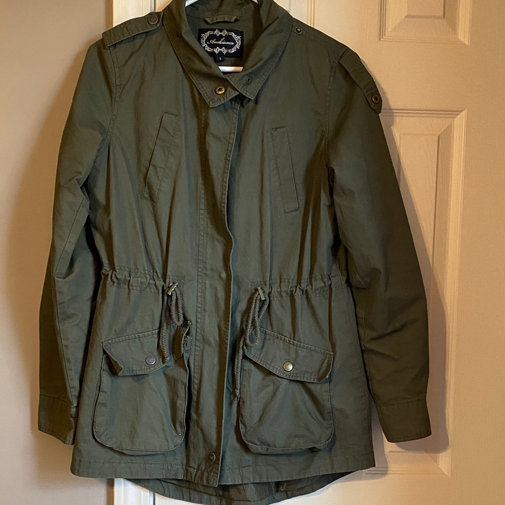 Ambiance Olive Utility Jacket - image 1